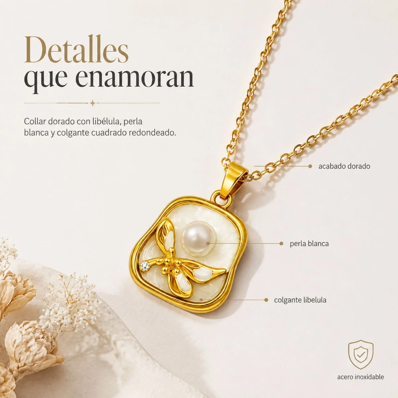 COLGANTE CHAPADO ORO 14K CON CIRCONITA