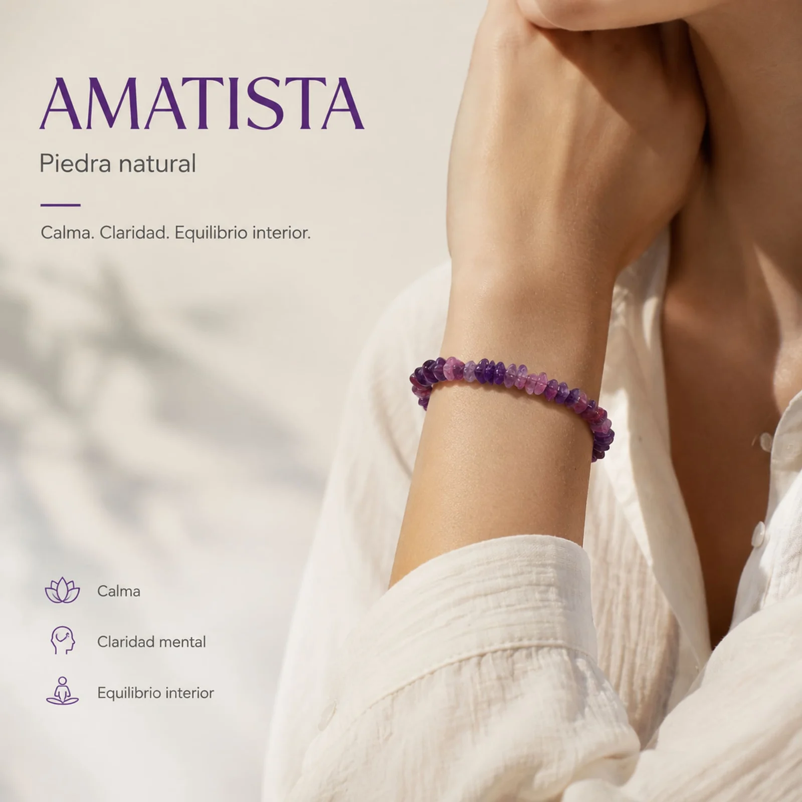 Pulsera Piedra natural Amatista