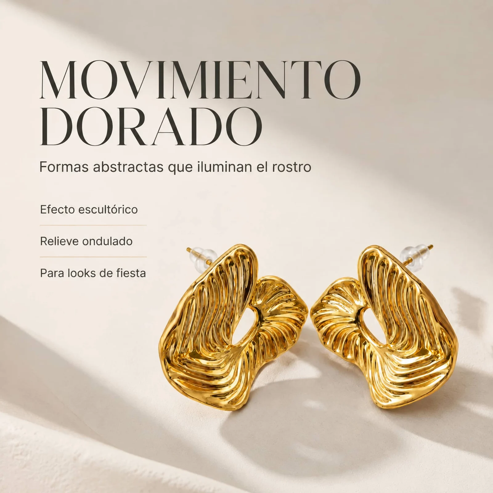 Pendiente de Plástico Metalizado