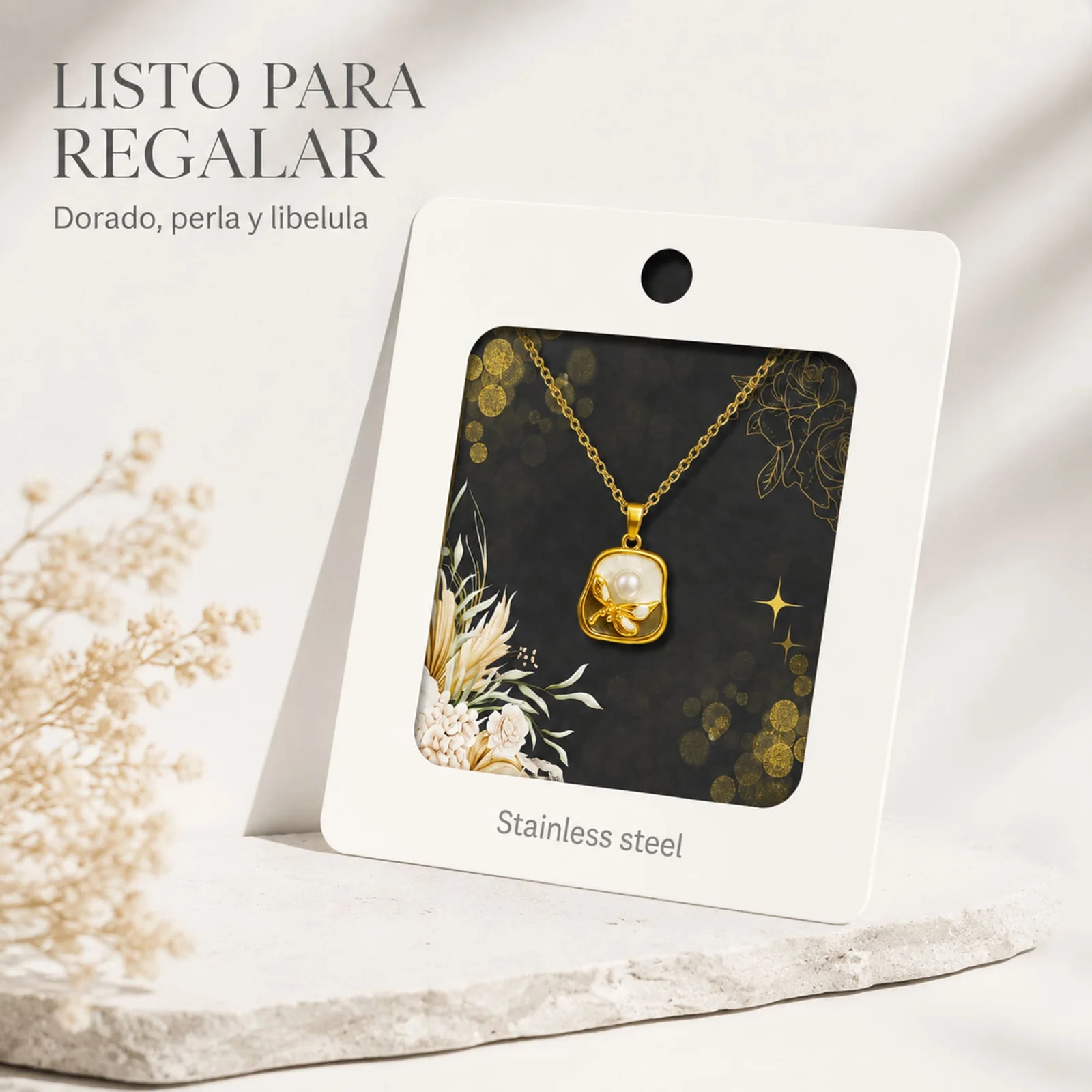 COLGANTE CHAPADO ORO 14K CON CIRCONITA
