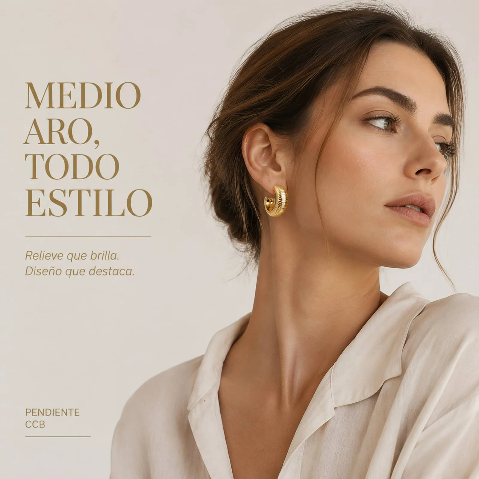Pendiente de Plástico Metalizado