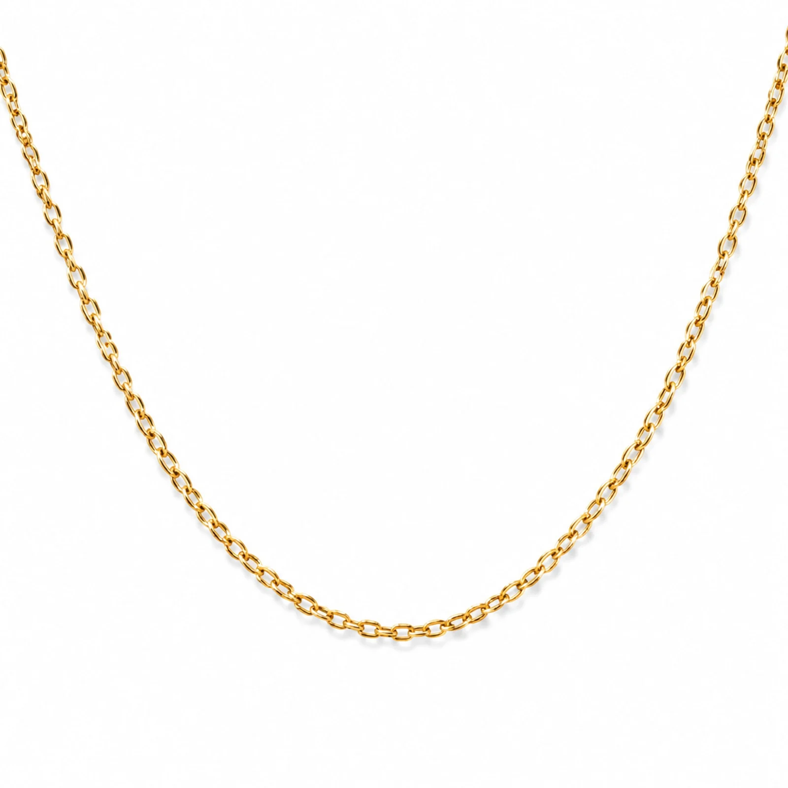 COLLAR DE CADENA ACERO DORADO