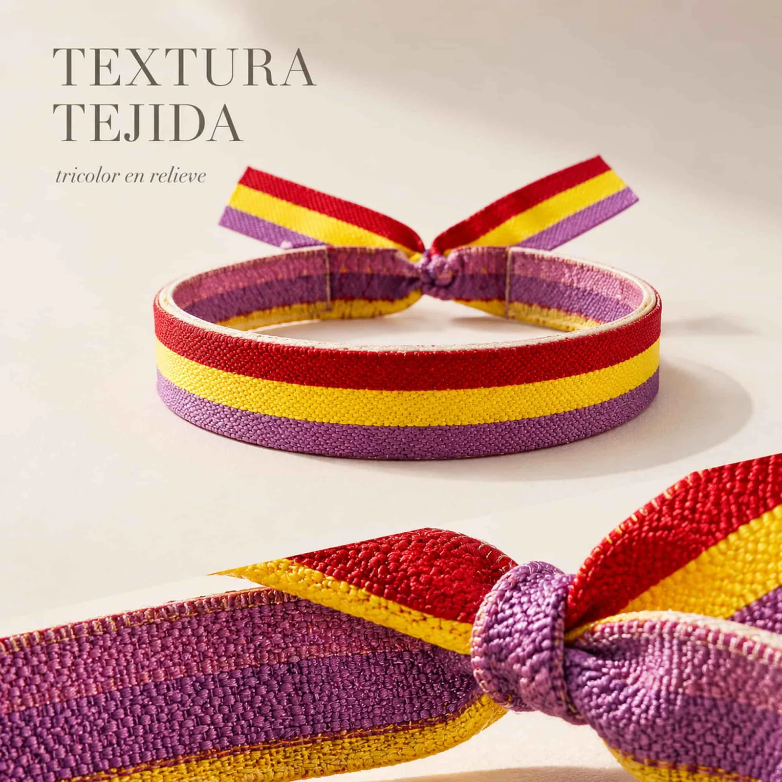 PULSERA REPÚBLICA ESPAÑOLA TEJIDO