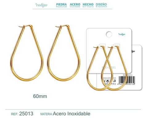ARO ACERO 60MM COLOR PLATEADO