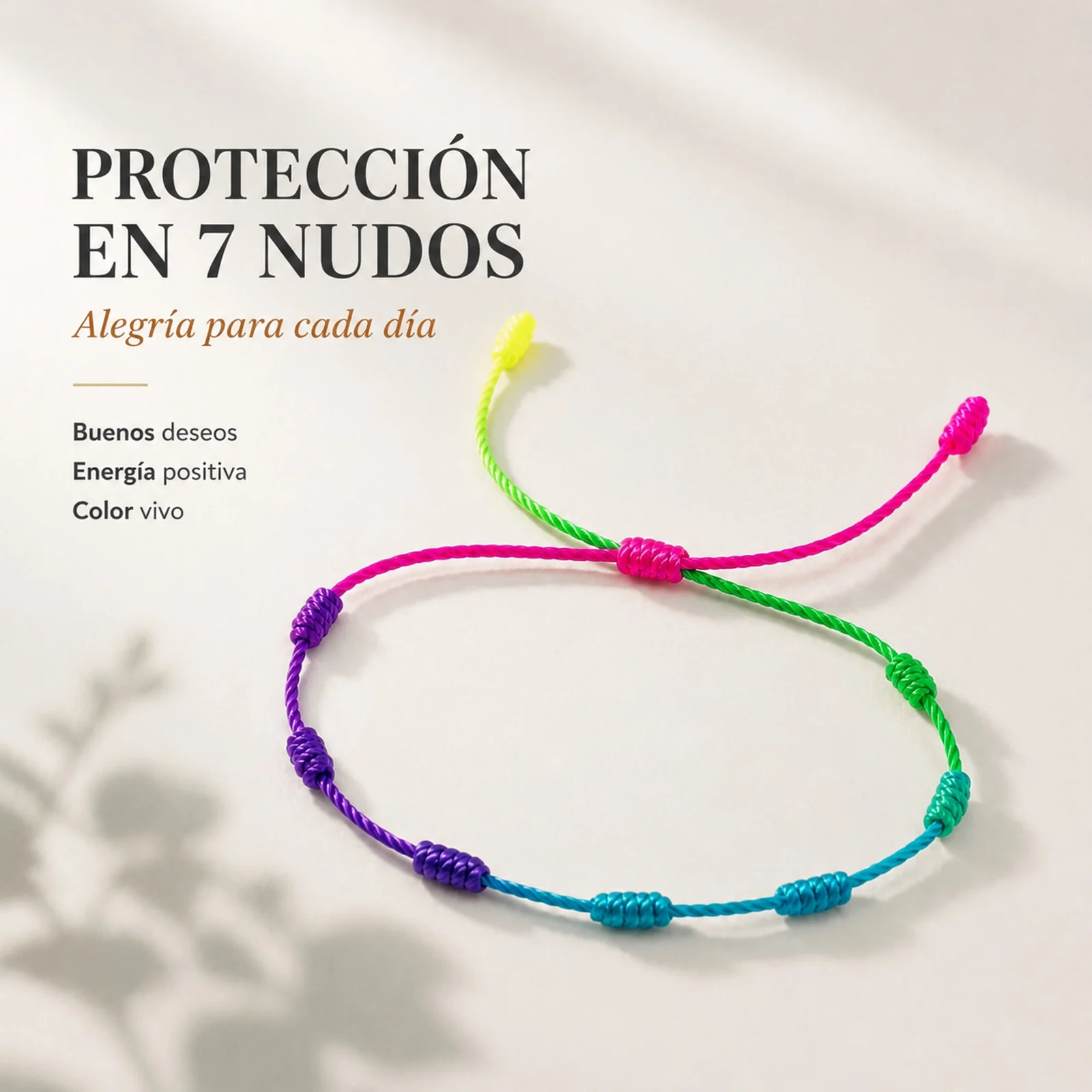 PULSERA 7 NUDOS MULTICOLOR