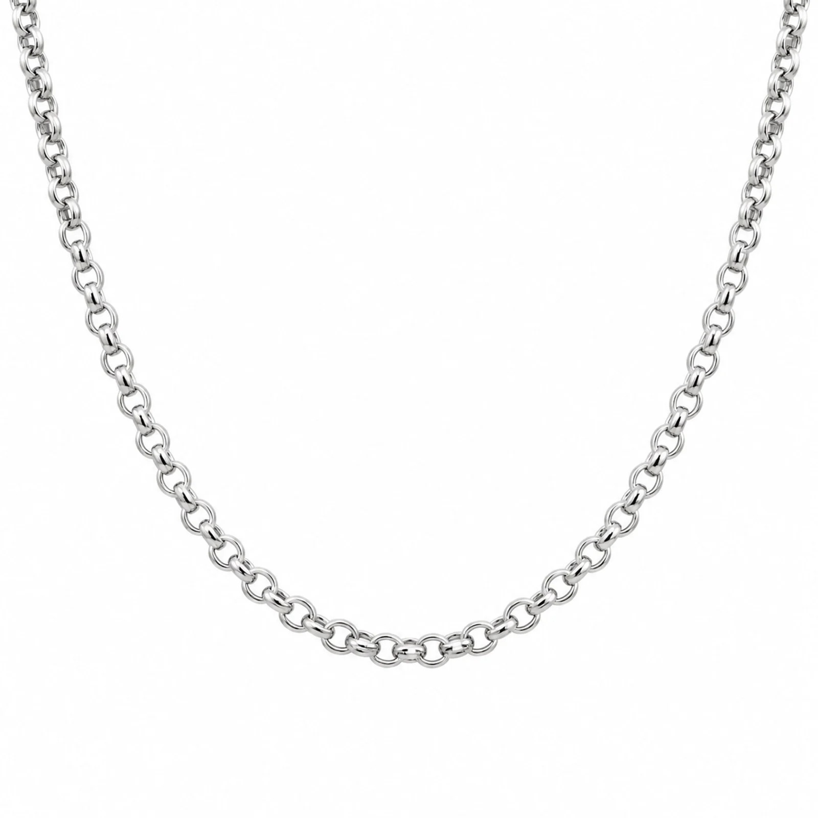 COLLAR DE CADENA ACERO PLATEADO