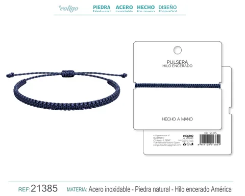 PULSERA HILO ENCERADO