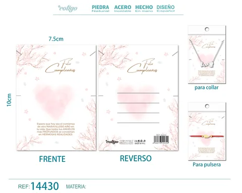 TARJETA FELICITACIÓN PARA CUMPLEAÑO