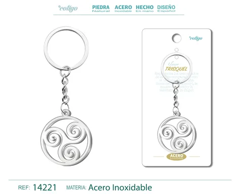 LLAVERO DE TRISQUEL ACERO