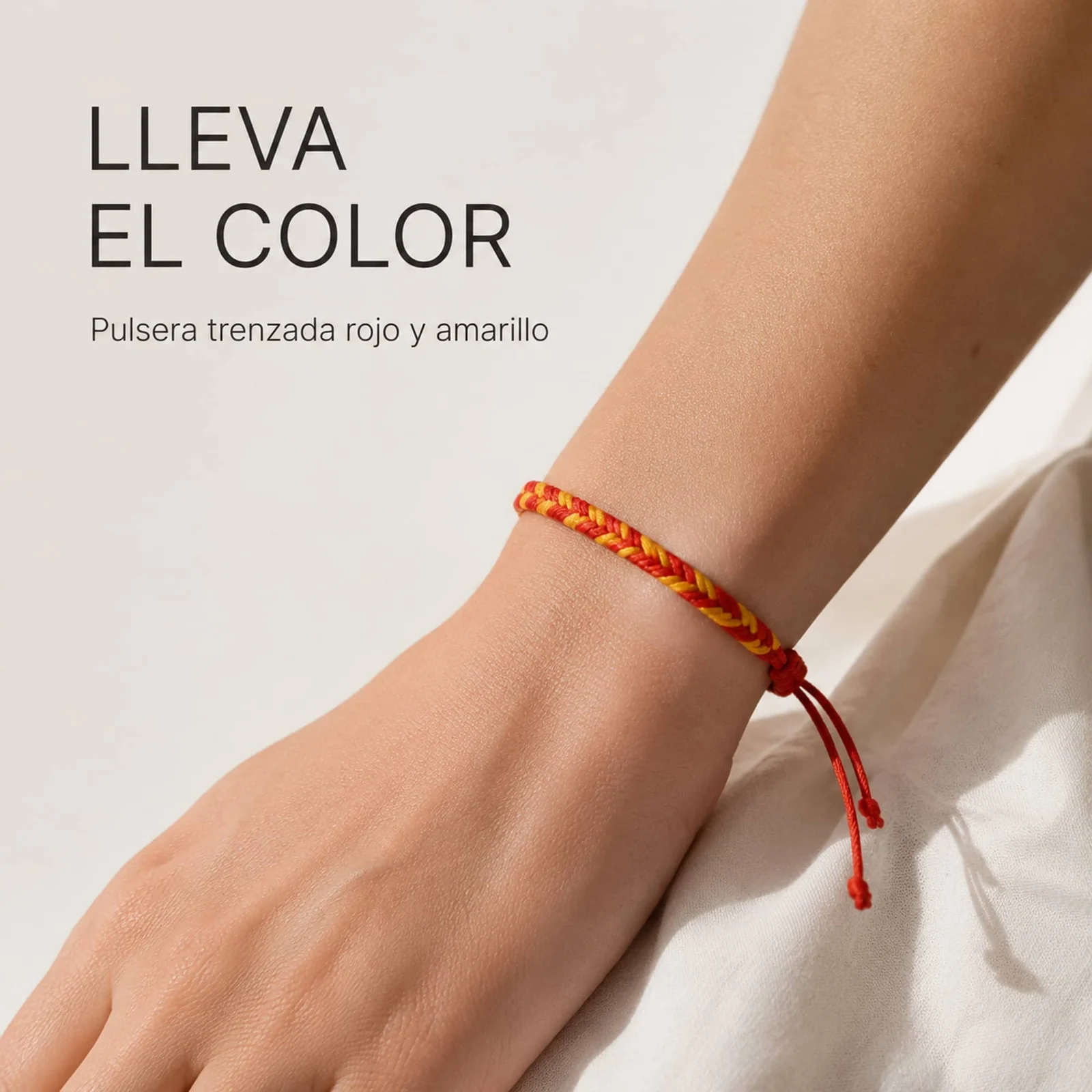 Pulsera Bandera España de Hilo Destino