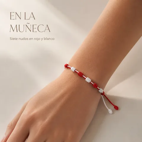 PULSERA 7 NUDOS DE BANDERA DE  CASTILLA Y LEÓN