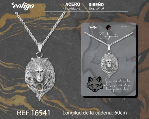 COLGANE HOMBRE ACERO COLOR PLATEADO