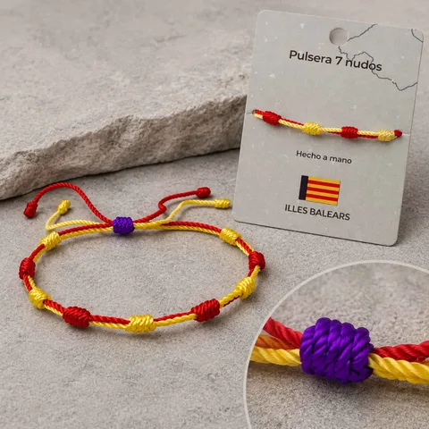 PULSERA 7 NUDOS DE BANDERA DE  ILLES BALEARS