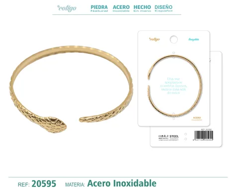 BRAZALETE ACERO COLOR DORADO