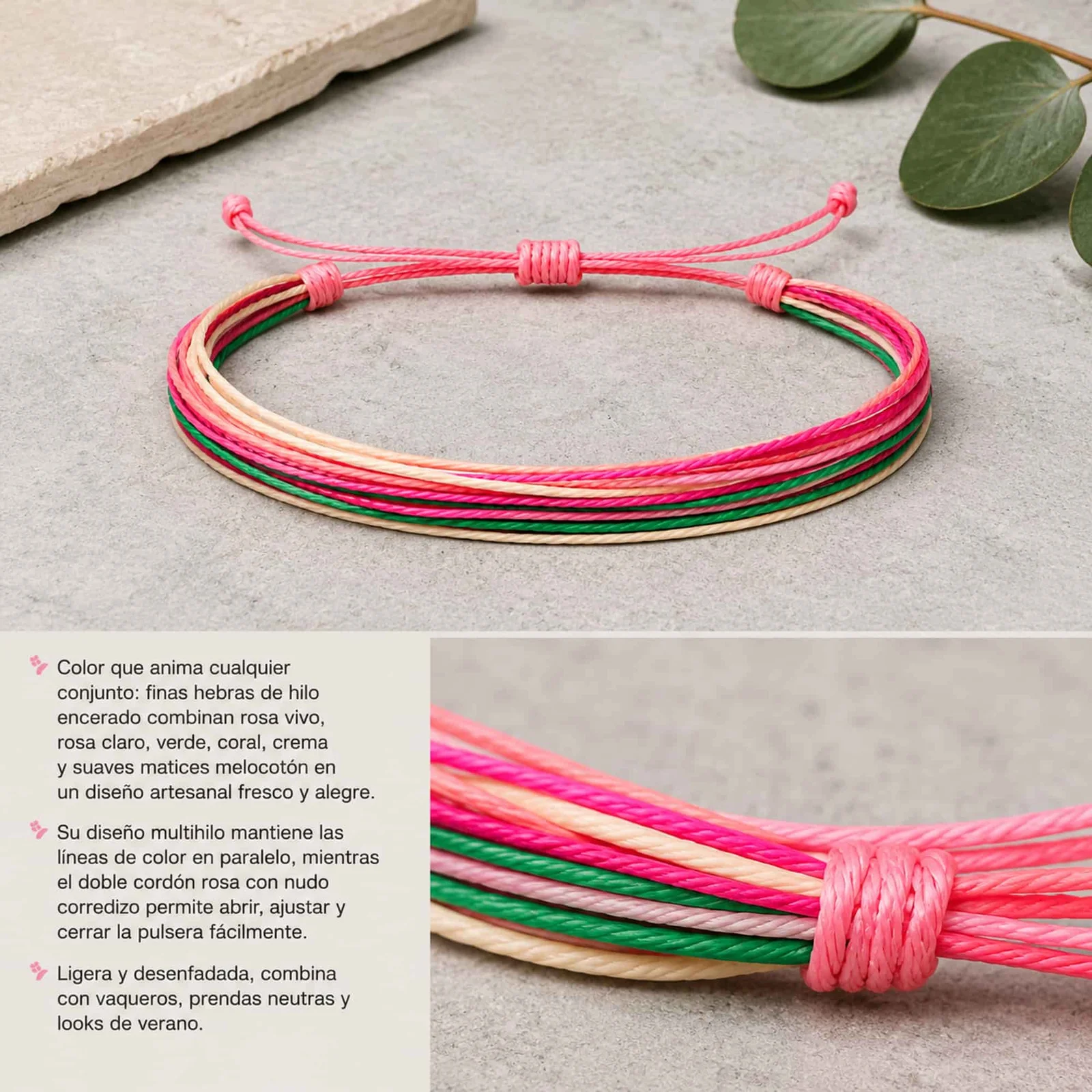 PULSERA HILO ENCERADO