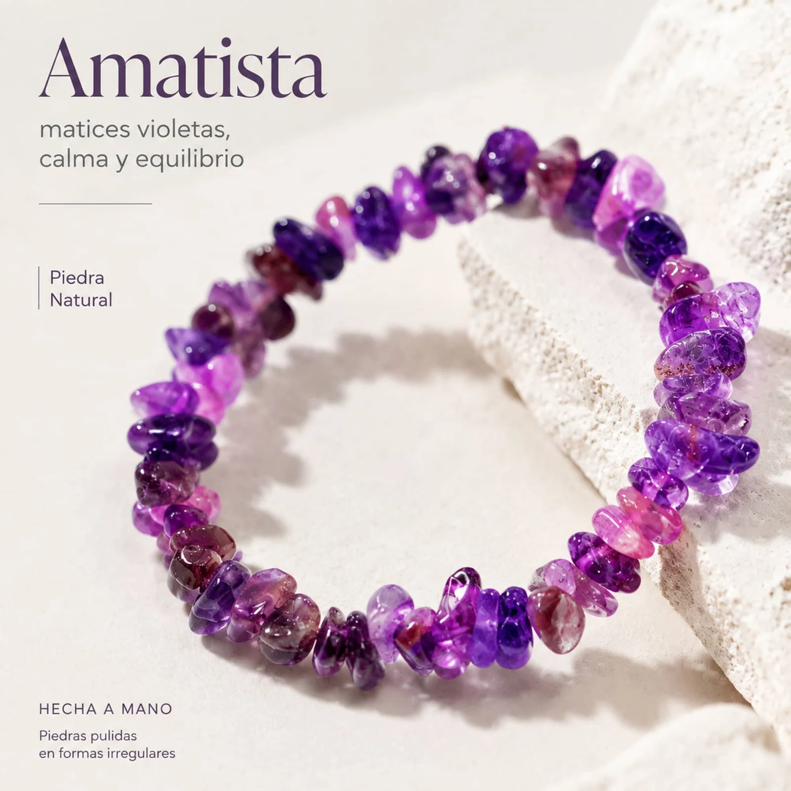 Pulsera Piedra natural Amatista
