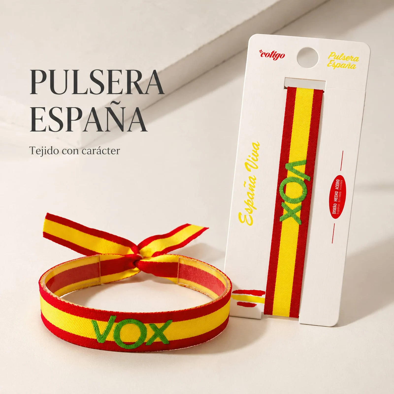 PULSERA VOX ESPAÑA TEJIDO