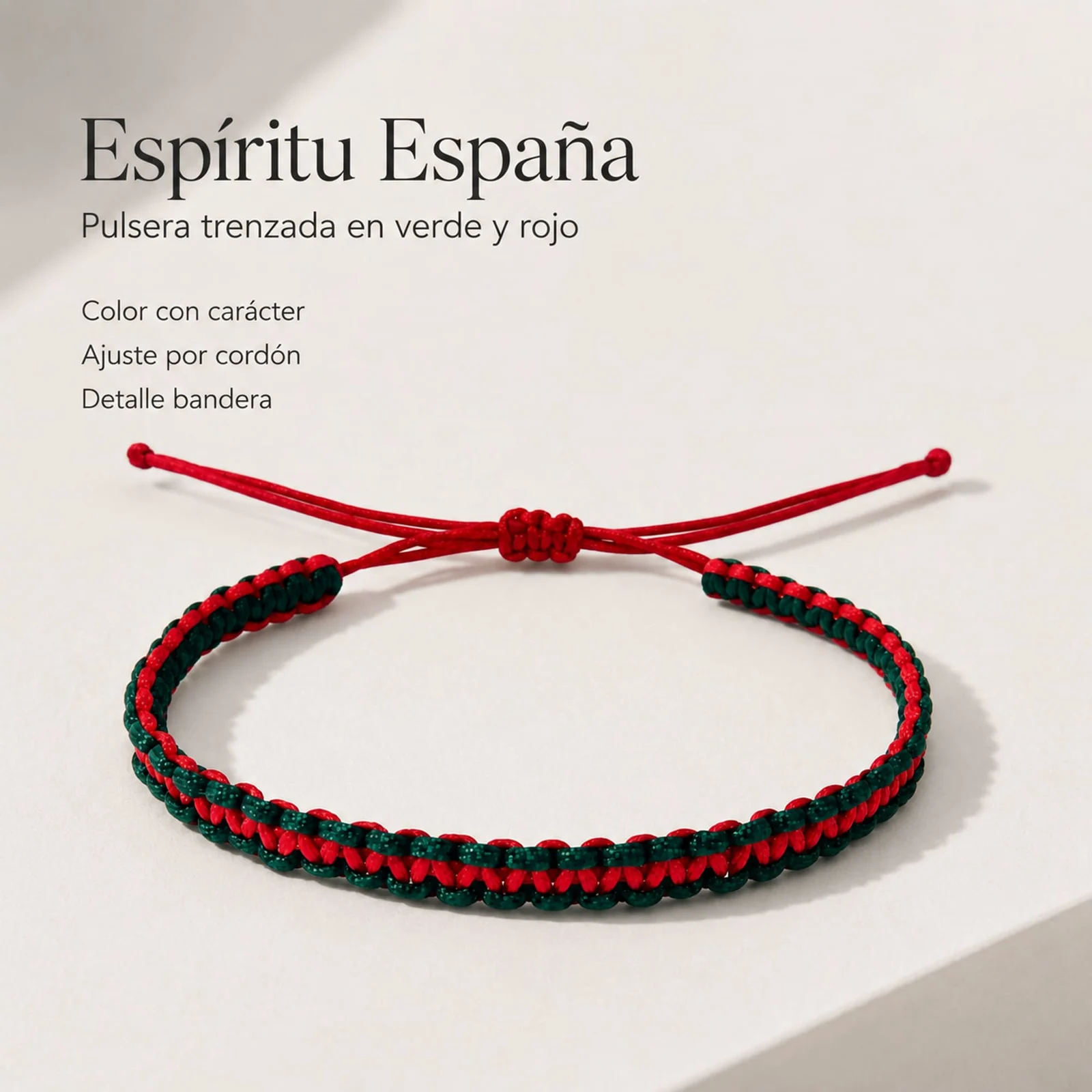 PULSERA BANDERA ESPAÑA VERDE