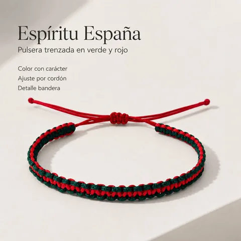 PULSERA BANDERA ESPAÑA VERDE