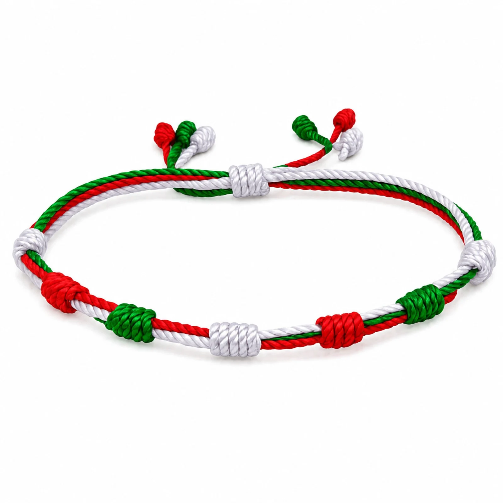 PULSERA 7 NUDOS DE BANDERA DE  PAÍS VASCO