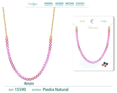 COLLAR AGATA 4MM