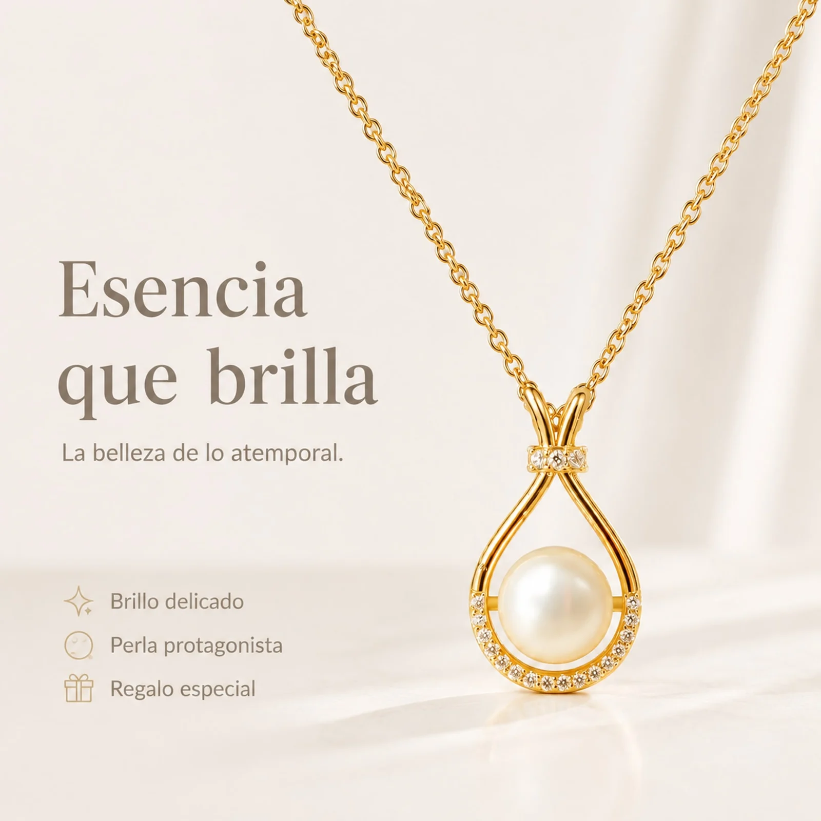 COLGANTE CHAPADO ORO 14K CON CIRCONITA
