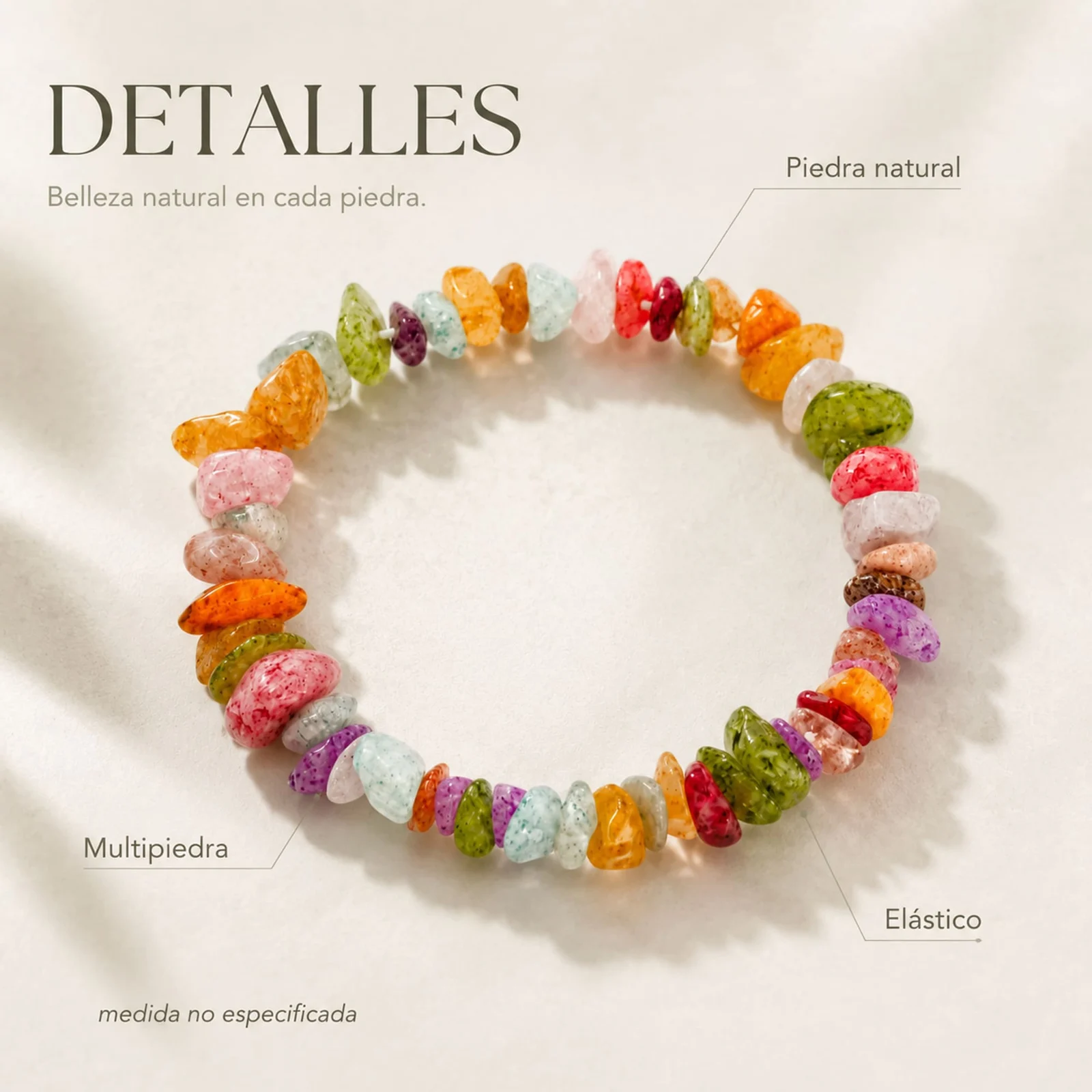 Pulsera Piedra natural Multipiedra