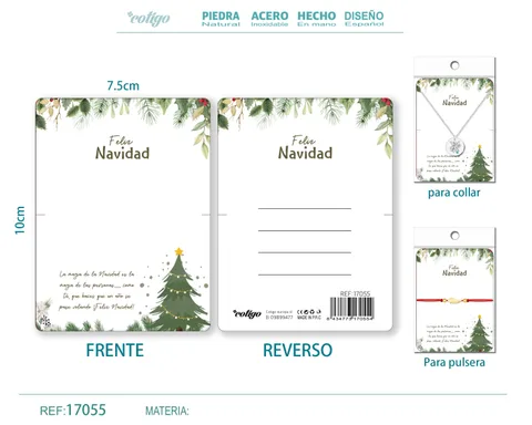 TARJETA DE NAVIDAD PARA BISUTERIA