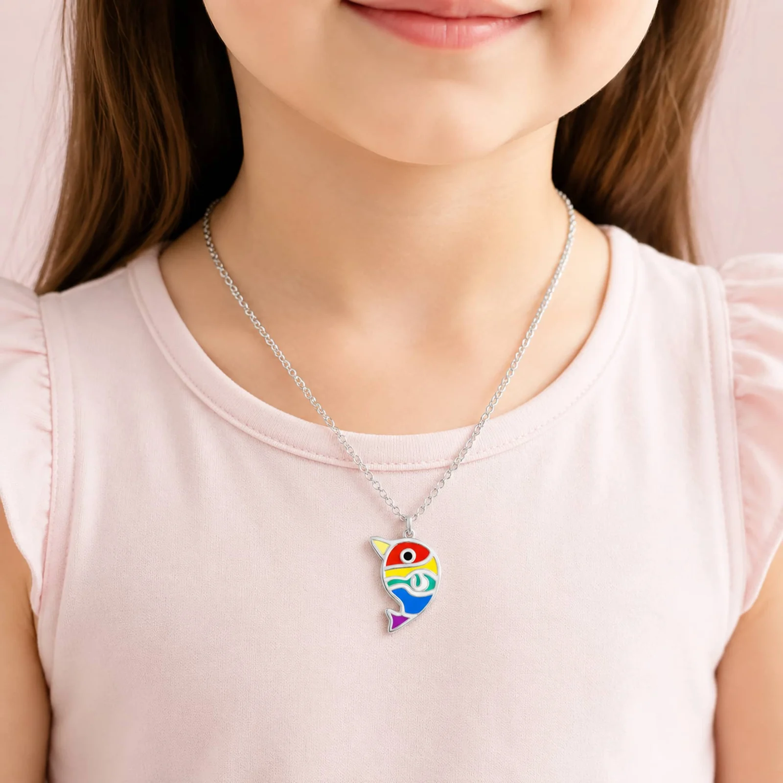 COLLAR NIÑA ACERO COLOR PLATEADO