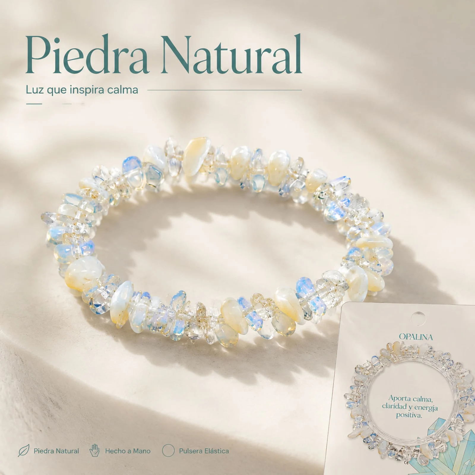 Pulsera Piedra natural Opalina