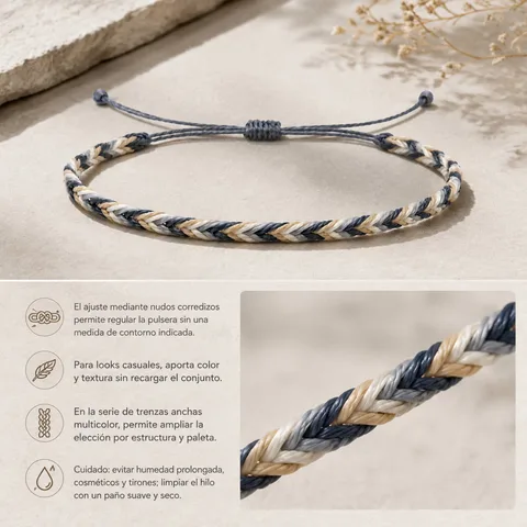 PULSERA HILO ENCERADO