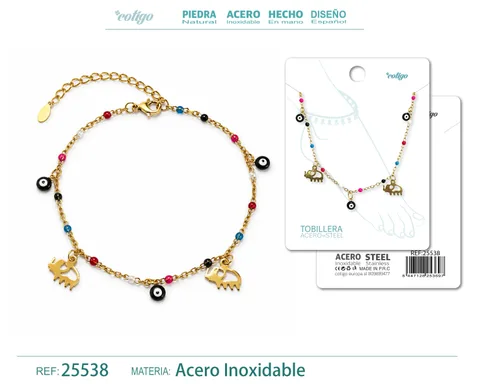 Tobillera Acero Inoxidable