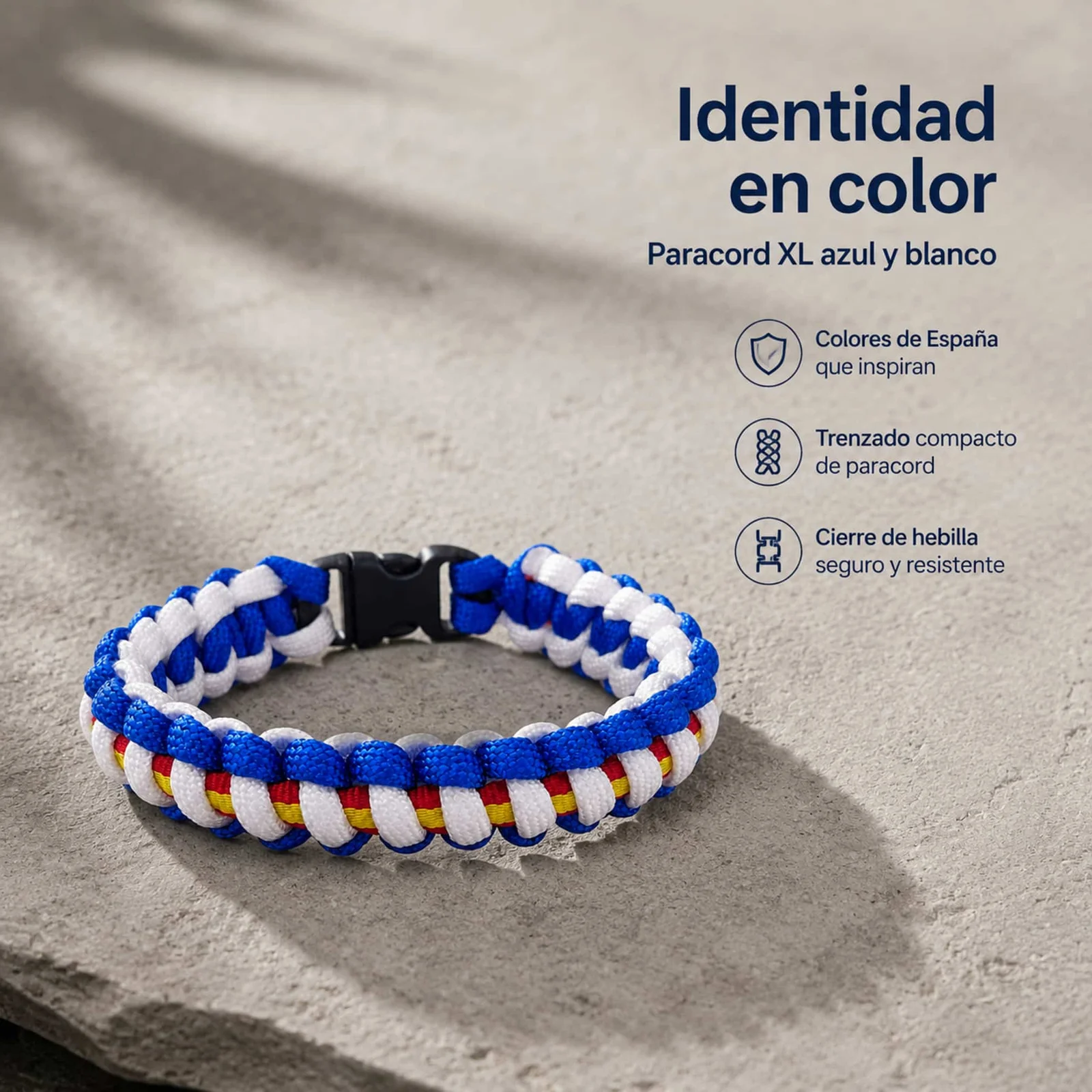 PULSERA PARACORD BANDERA ESPAÑOL