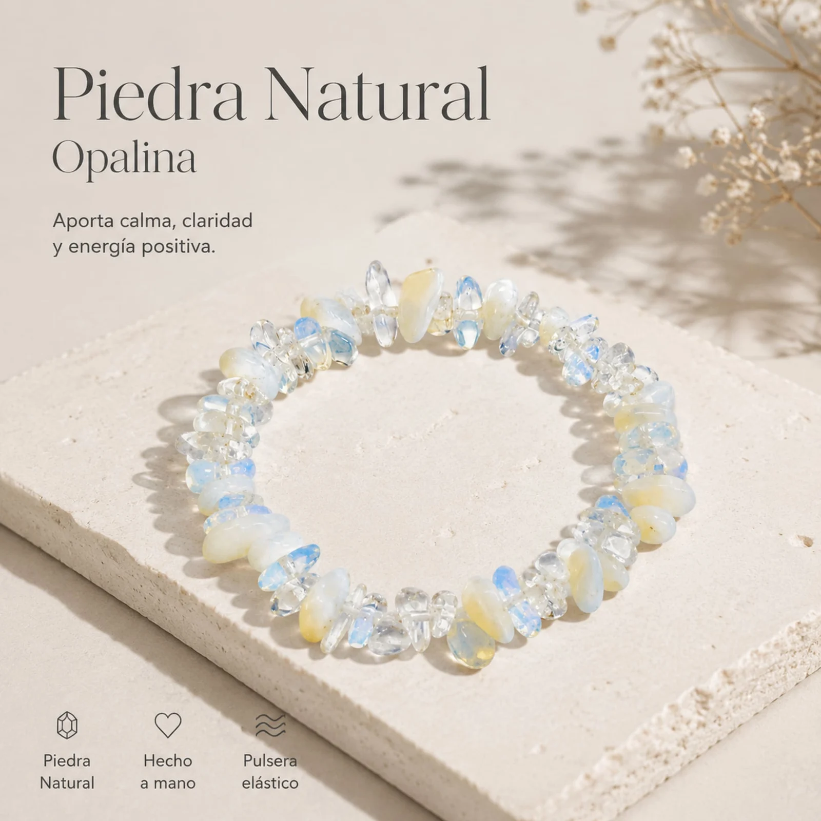 Pulsera Piedra natural Opalina