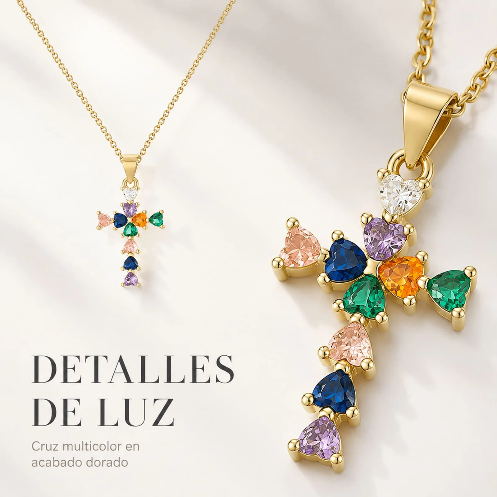 COLLAR ACERO CON CIRCONITA PARA REGALAR A  ABUELA