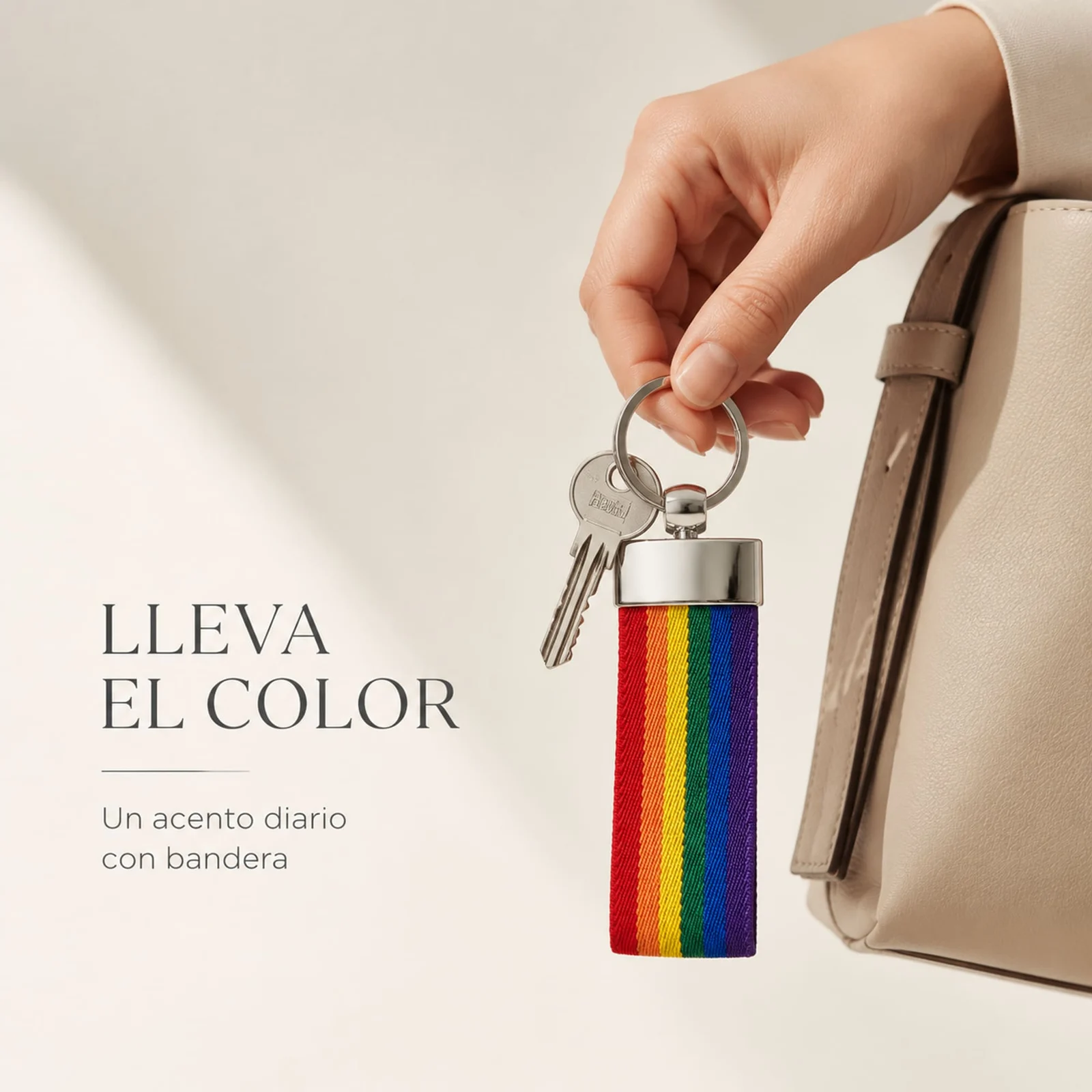LLAVERO BANDERA ESPAÑA DE CINTA
