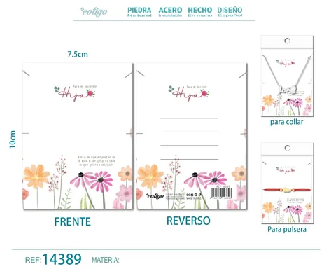 TARJETA FELICITACIÓN PARA HIJA