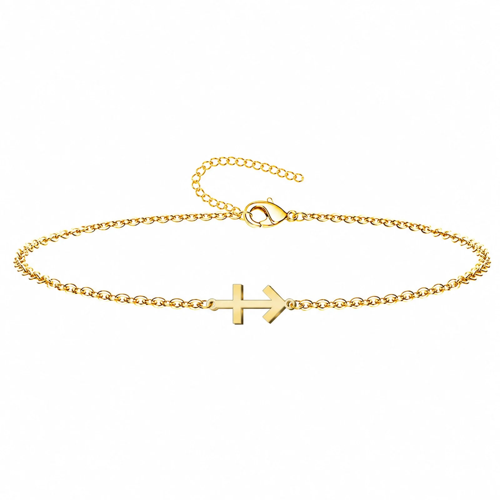PULSERA CRUZ CONTRA EL MALACERO DORADO
