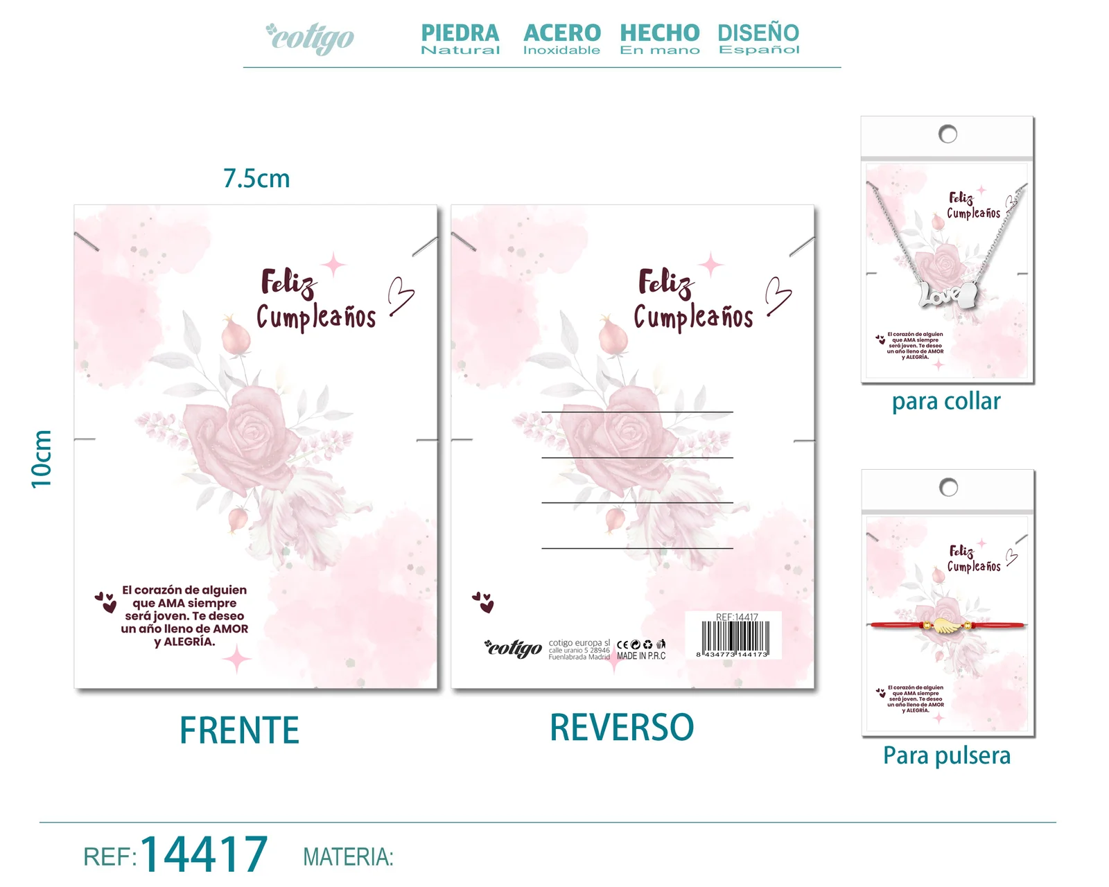 TARJETA FELICITACIÓN PARA CUMPLEAÑO