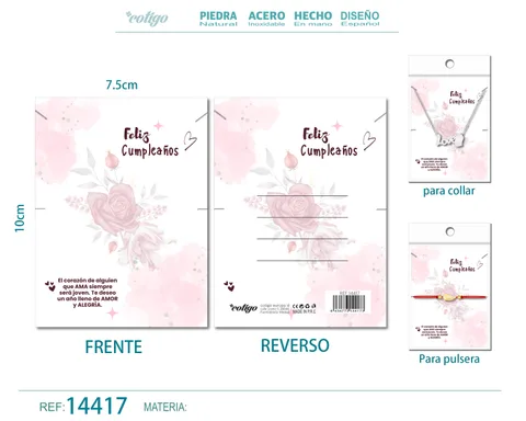 TARJETA FELICITACIÓN PARA CUMPLEAÑO