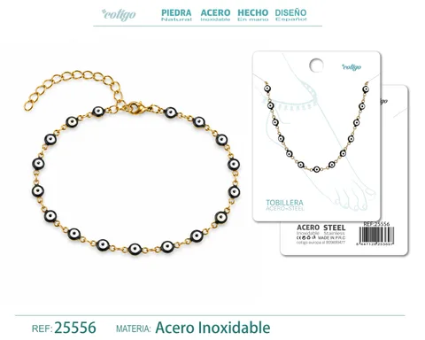 Tobillera Acero Inoxidable