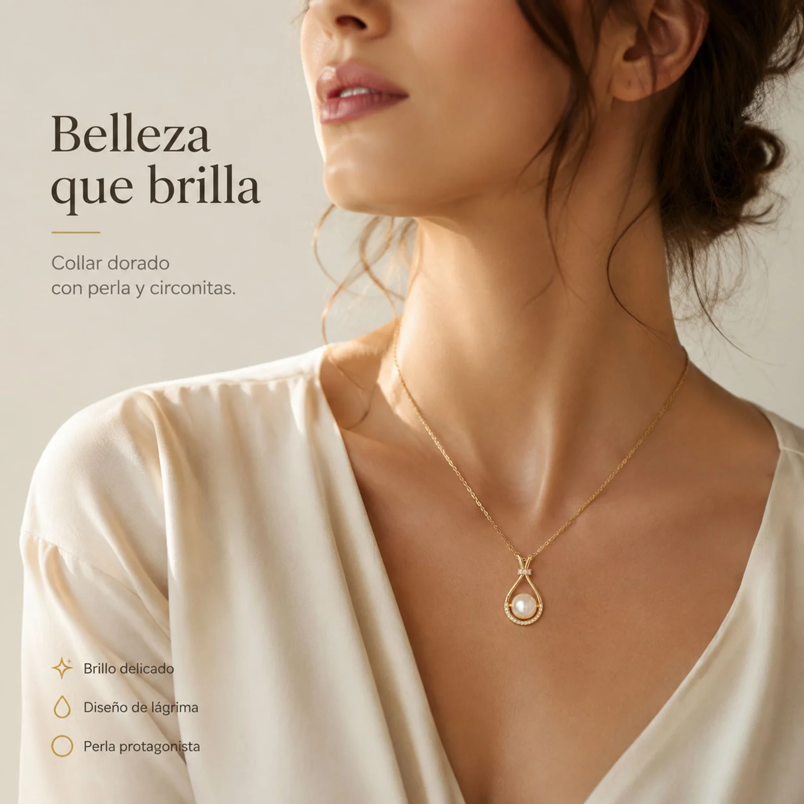 COLGANTE CHAPADO ORO 14K CON CIRCONITA