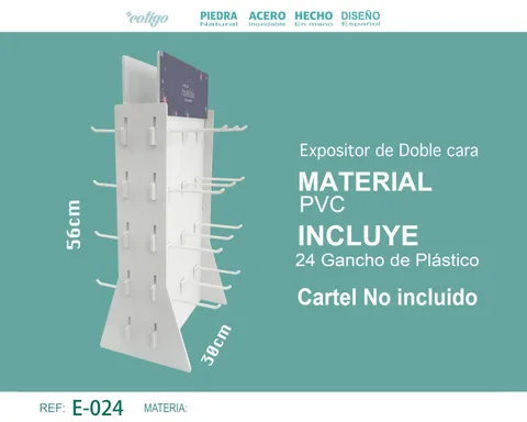 EXPOSITOR PARA 24 MODELOS CON GANCHO