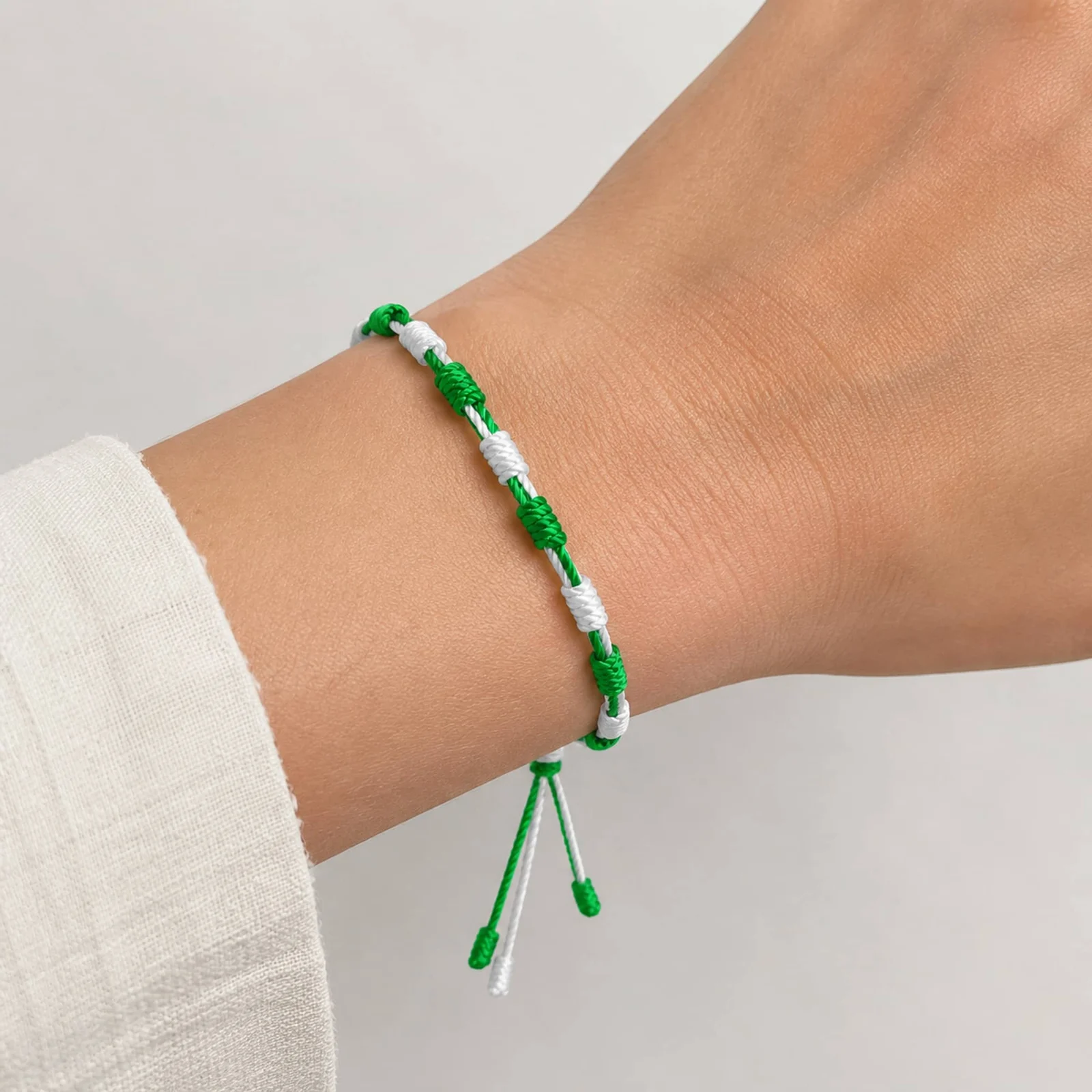 PULSERA 7 NUDOS DE BANDERA DE  ANDALUCÍA
