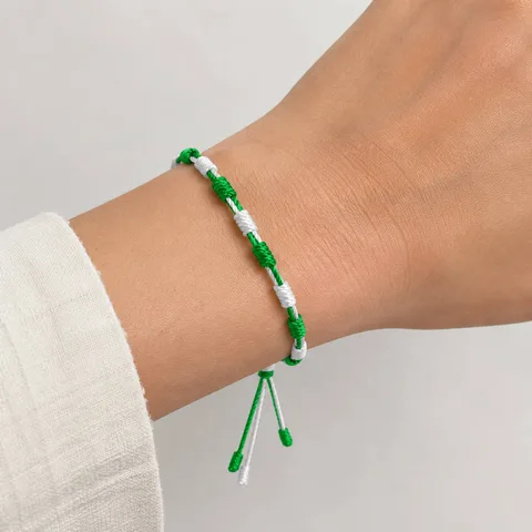 PULSERA 7 NUDOS DE BANDERA DE  ANDALUCÍA