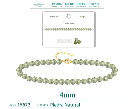 PULSERA JADE DEL SUR 4MM
