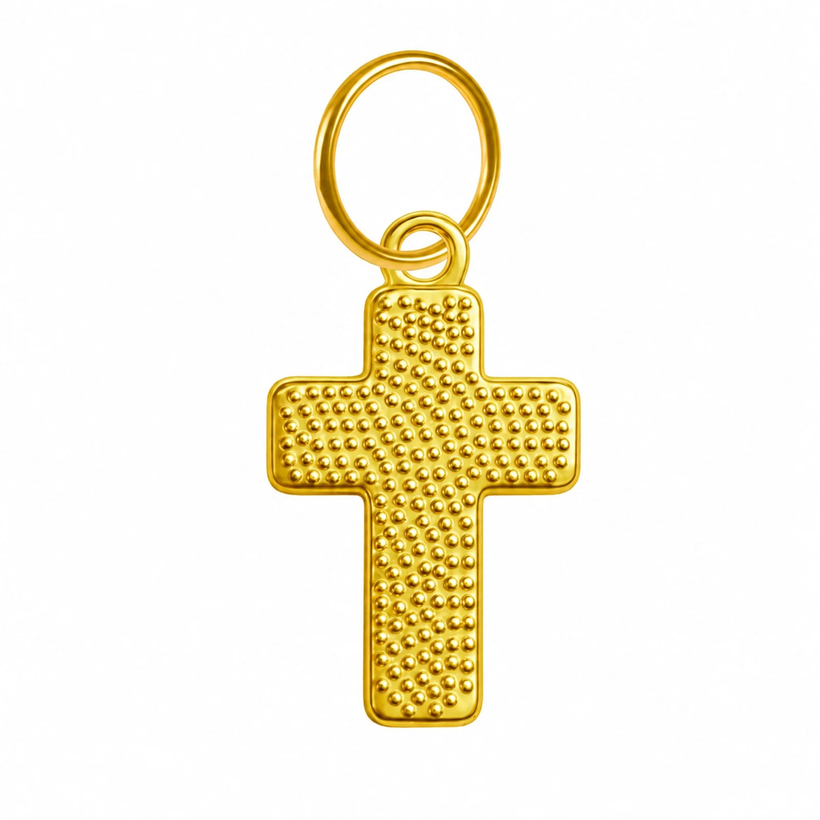 CHARM ACERO DORADO CHAPADO ORO 14 K