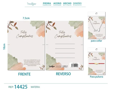 TARJETA FELICITACIÓN PARA CUMPLEAÑO