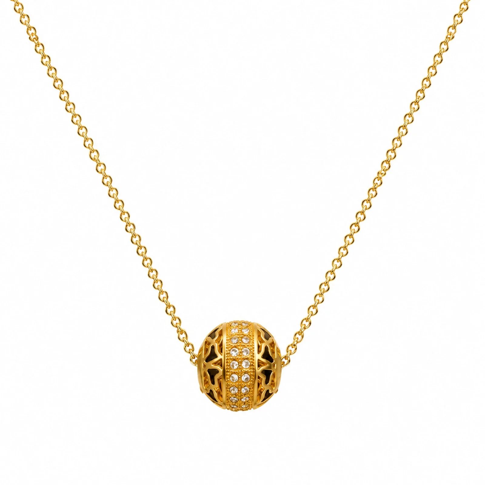 COLGANTE CHAPADO ORO 14K CON CIRCONITA