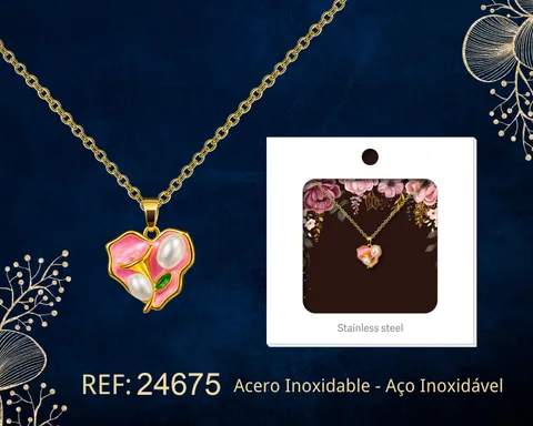 COLGANTE CHAPADO ORO 14K CON CIRCONITA